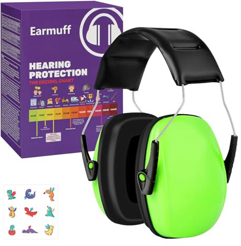 AOOWU Casque Anti Bruit Enfant, Pliable Réglable Confortable Annulation de Bruit de 22 dB Casque Anti-Bruit Enfant, Prévient Troubles Auditifs, Serre-tête Souple pour Milieu Bruyant ou Stressant
