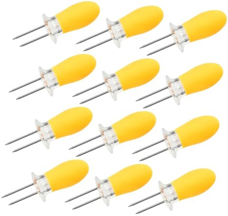 CIMAXIC Tenedor Para Brochetas Multifunción Inoxidable y Silicona Para Barbacoa