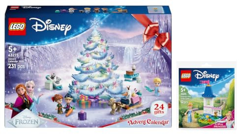 43273 LEGO Disney Frozen Calendario de Adviento 2025 y 30695 Cenicienta Mini Cerradura de Jardín
