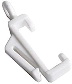 Merriway BH04013 Ganci Scorrevoli per Tendaggi su Binario Woolworth/Homebase, Bianco, Set di 10 Pezzi