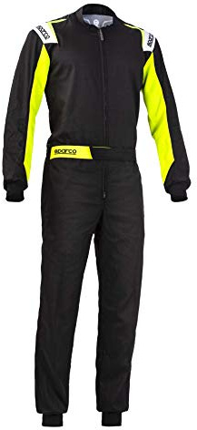 Sparco 002343NRGF2M Rookie Tuta da Kart, M, Blck/Fl