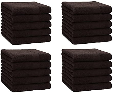 Betz 20 Stück Premium Seifetücher- Seiftuch - Handtücher-Set - Händehandtücher - 30 x 30cm Farbe Dunkelbraun