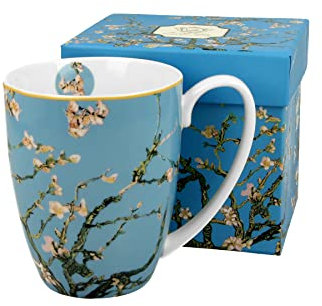 DUO ART GALLERY Klassischer Becher 380 ml ALMOND BLOSSOM New Bone China Porzellan