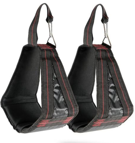 Ab Straps slingor - 2 st horisontell stång upphängningsrem, öglor för magmuskler | Armöglor, magträning, pull-up stång, magtränare, f