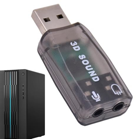 Headphone Sound Card - Usb External Audio Adapter,Usb External Audio Interface | Portable Audio Devicescompact Usb To Headphone Jack Adapter,with Plug Usb External Sound Card, For Pc External Stereo