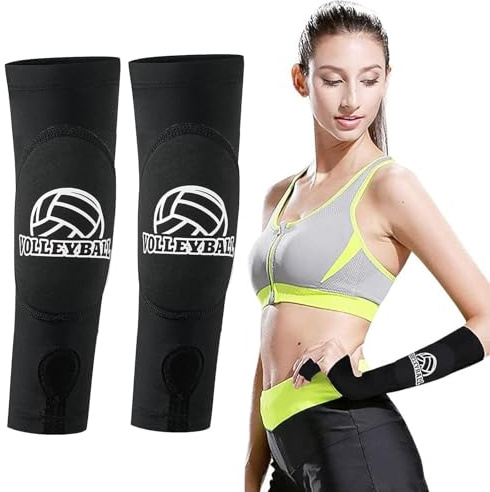 GIUSOBG Protector de Brazo de Voleibol, Protector del Antebrazo, Brazaletes Deportivos para Niños, Puños de Compresión del Antebrazo, Calentadores de Voleibol, Voleibol Elástico