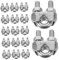 Ciieeo 20Pezzi Inossidabile Clip Fissaggio Per Funzioni Ancoraggio Resistente e Affidabile Per Uso Versatile