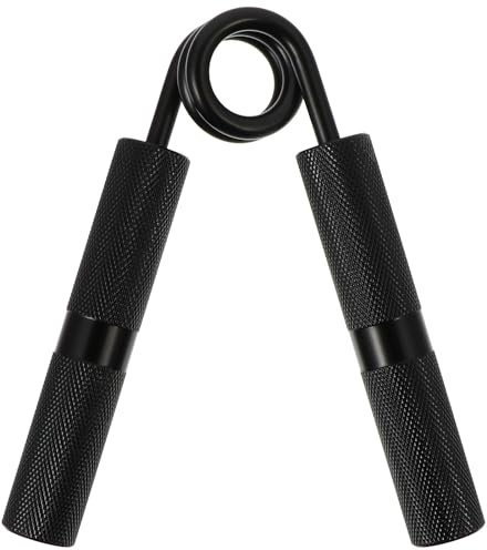 HANABASS Metal Hand Gripper 100lbs Black Ergonomic Grip Strengthener | Ergonomic Grip, Fits Most Hands, Metal Build, 1 X Hand Gripper Included