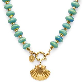 SINGULARU Collar Mujer Shelly Acero Baño Oro