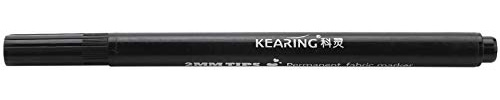 1 x Fabric Marker Pens Permanent Colors for DIY Textile Clothes T-Shirt Black