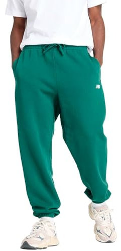 New Balance Sport Essentials Fleece Jogger Pantalones, Reloj Nocturno Verde, X-Small para Hombre
