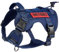 OneTigris Hundegeschirr, FIRE WATCHER Taktische Geschirr Sicherheitsgeschirr Hunde Hundeweste mit 1 Griffe und 2 D-Ring 1000D Nylon (XS, Blau)