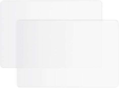 Translucent Silicone Mats, 15.7”X11.8” Silicone Sheet for Crafts Resin Mat Clear Countertop Protector Pad Placemats for Heat Insulation Tabletop Protection (2)