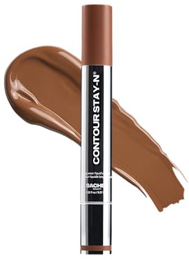 Sacheu Liquid Contour STAY-N Long Wear Bronzer Cream Contour Maquillaje — Long Lasting, Blendable, & Lightweight Contorno Líquido Formula, Giving Boss