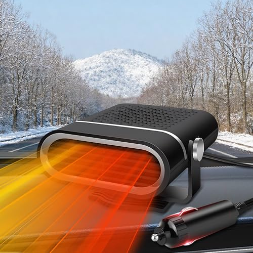 Qidoe 200W Autoheizung 12v Car Heater: Auto Heizung Tragbar akku kfz Heizlüfter, Zigarettenanzünder 12 Volt Standheizung Scheibenheizung sitzheizung mit Ventilator für Wohnmobil PKW Camping LKW 12 v