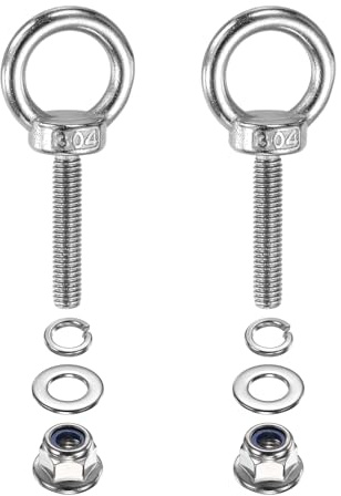 PATIKIL 2 Pezzi Bullone Ad Occhiello Con Spalla M6 X 30mm Molle