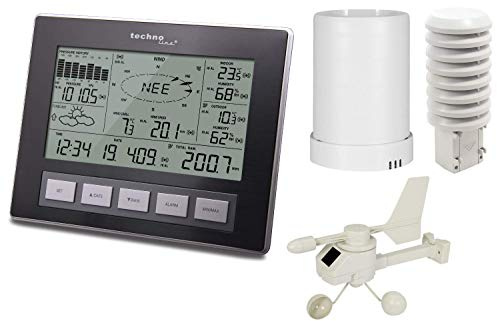Technoline WS 2816, Wetterstation mit allen relevanten Daten zum aktuellem Wetter, mit nützlichen Zusatzfunktionen und Messungen, Datenübertragung auf PC, inklusive PC-Software