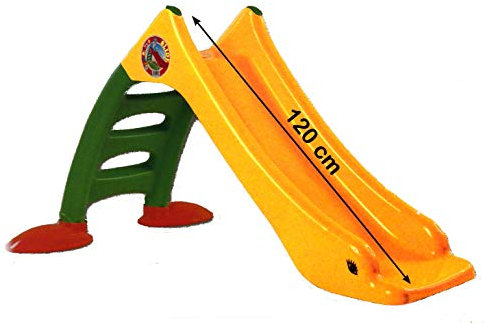 Rutsche Kinderrutsche + Frisbee, Wasseranschluss 120cm Rutschbahn (EU Ware) gelb
