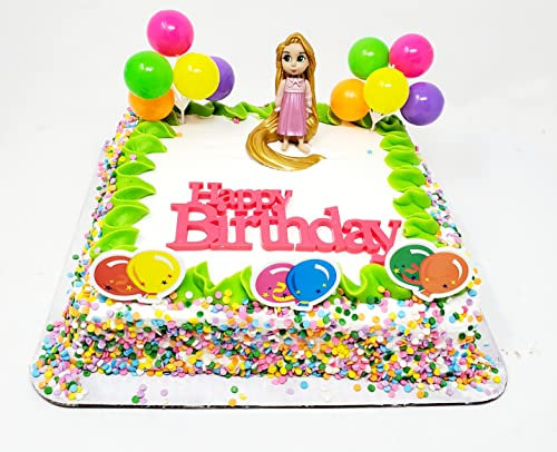 Tangled Princess Rapunzel Birthday Cake Topper (Unique Design)