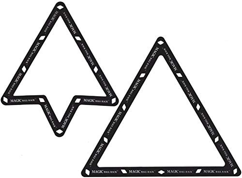 The Original Magic Billiard Ball Rack Combo 8 and 9-10 Ball Duo-Pack