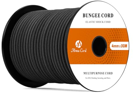 Abma Cord Gummirep 4mm 30M Elastisk Sladd Spännrep Elastiskt Rep Expander | Presenning, Släpvagn, Ryggsäck, Tältstång, Kajak