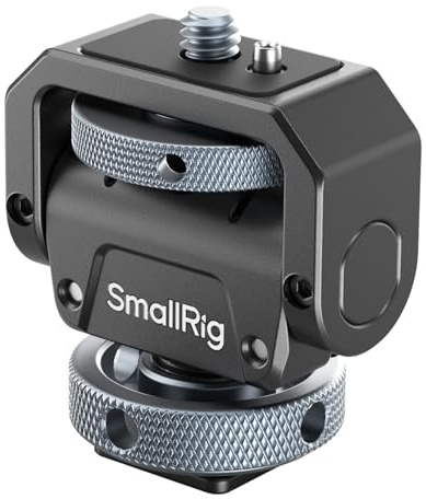 SMALLRIG Supporto per Monitor da Telecamera Lite con Slitta a Freddo, Girevole a 360° e Inclinabile a 180° per Monitor da Campo, LED, Capacità di Carico Massima di Inclinazione a 90°, 3,2 kg - 3809B