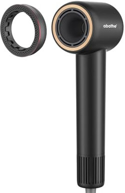 abathe SuperFlow Ionen Haartrockner (the German brand), 500 M Negativ-Ionen-Föhn, schneller Power-Föhn mit 110.000 U/min, Conditioner-Duftring, temperaturgesteuerte Technologie, Ultraleise und kompakt