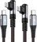 SWECENT USB C Ligtning Kabel [2Stück 2M], 90 Grad i Phone Ladekabel Power Delivery Nylon Fast Typ C Ligtning Ladekabel für i Phone 14/13/Pro/Pro Max/Mini/12/12 Pro Max/Mini/11 Pro/X/XS/XR/8/SE/8 Plus