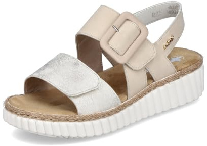 Rieker Sandaler för kvinnor 69260, storlek:42, Färg:beige