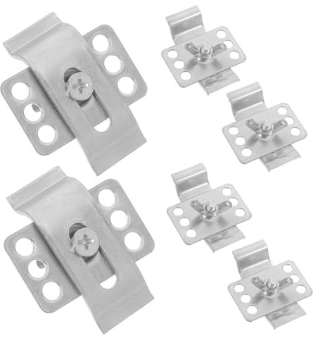 NUOBESTY 6pièces Lot De Clips De Fixation Pour Évier Encastrable Métal Supports Robustes Pour Vasques Céramiques Installation Facile Sans Outils Adapté Salle De Bain Et Espace Commercial