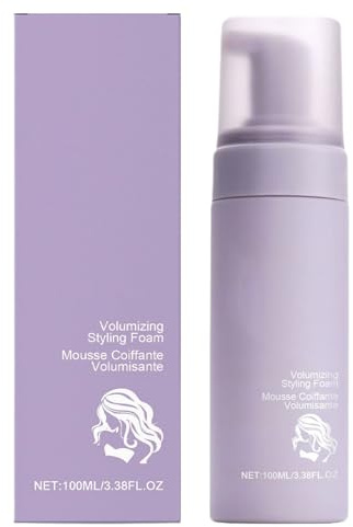 Hair Styling Mousse, Root Volumizing Foam, Hair Curly Mousse, Lightweight Styling Formula, Long-Lasting Hold, 100ml, for Family, Travel, Events, Everyday Use