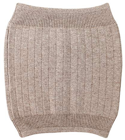 Milya Unisex adult Winter Cashmere Kidney Elastic Waist Support Back Warmer, One size, Camel Plush Lining.