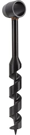 Perceuse à tarière manuelle,perceuse de survie,vis autotaraudeuse noire incisive facile à transporter en acier au carbone robuste pour la nature forsauvage(25‑230mm/0, 98‑9, 06 pouces)