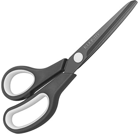 KUONIIY Forbici ultra affilate Rivestita in Titanio titanio con impugnatura morbida, forbici multiuso,