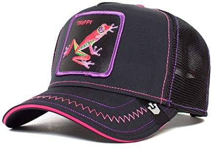 Goorin Bros. The Farm Drip Collection Unisex Verstellbare Trucker-Kappe, Schwarz (Triiipppy), Einheitsgröße