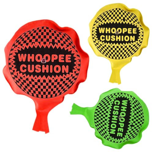 Mienocol Coussin Whoopee auto-gonflant pour enfants et adultes, paquet de 3 jouets Whoopie de collection de farting farting, sons de gaz, blagues, jouet délicat – Blague d'anniversaire amusante, cadea