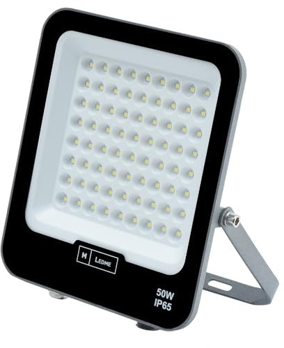 M Ledme - Projecteur Led Napoli Plus 50W, 6000 lumens, IP65 Dimmable, Lumière froide (6000k), éclairage extérieur. Utilisation pour jardin, patios, parking, hôtel, bateaux etc.