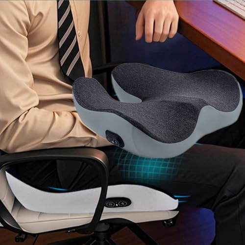 beolur Memory Cotton Breathable Seat Cushions Chair Pad Relax thighs and hips avoids sores and Breathable for Office, Wheelchair, Sofa
