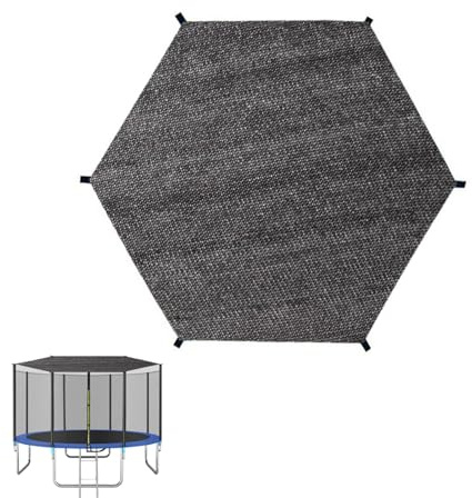 Housse de protection solaire pour trampoline, 6 barres Outil de protection multifonctionnel pour trampoline Pour jardins, accessoires pour trampoline (8FT)