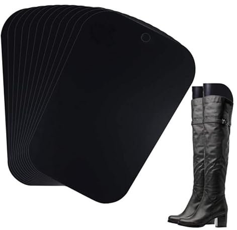 1 Paar Stiefelspanner [32x24cm] | Form Einsätze | Hoch Stiefel Stütze für Damen und Herren Schuhe [Farbe - schwarz] | Schuhspanner | Stiefeldehner | Schaftformer für Leder- und Textilstiefel geeignet