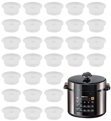 Pressure Cooker Float Valve Gasket,30PCS Instant Pot Universal Replacement Silicone Float Sealing Caps, Steam Valve Seal Rings Pressure Cooker Sealer Accessories