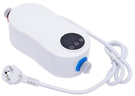 Chauffe Eau Instantané, 5500w Mini chauffe-eau électrique, Eau Mural, Robinet Chauffant Instantané, Salle de Bain, Cuisine, Lave-Vaisselle