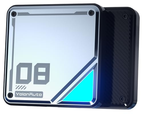 YolanAuto CarPlay AI Box for BMW, Android 13, 8GB RAM, 128GB ROM, Qualcomm 6125, Wi-Fi & 4G, App Compatibility, YouTube & Netflix Streaming