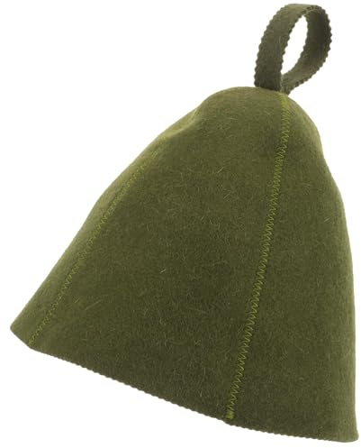 Sauna Hat, Sauna Hat, Natural Wool Cap for Men and Women, Eco-Friendly Insulating Headgear for Spa, Steam Room, Bathhouse, Comfortable, Breathable