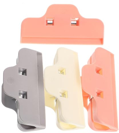 SOIMISS 4 piezas Clips de Sellado Resistentes para Manualidades de Unidades Multiusos para Bolsas y Bordes de Pintura de Diamantes Prácticos y Portátiles para Almacenamiento de Alimentos