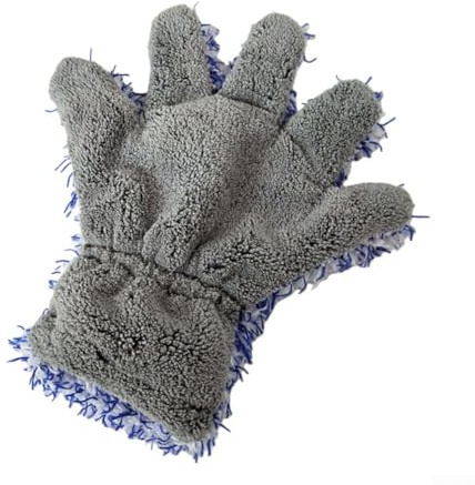 FiveFinger UltraFine Fiber biltvättshandskar med lång lugg korallfleece, säkerställer fast passform och underlättar effektiv rengöring