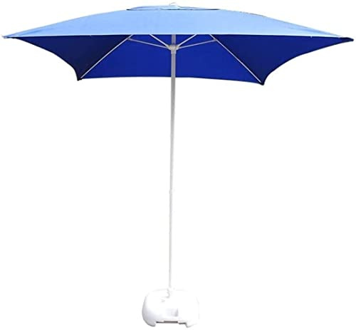 Parasols Garden Parasol Waterproof 2M Square Outdoor with Glass Fiber Bone Uv Protection Umbrella for Terrace Swimming Pool Beach O