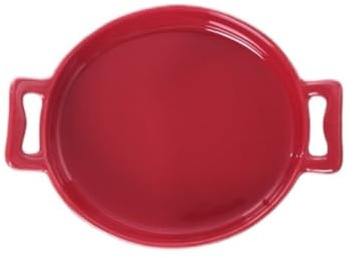 gratängform Liten Keramisk Bakform Med Två Handtag Hushåll(Svart)