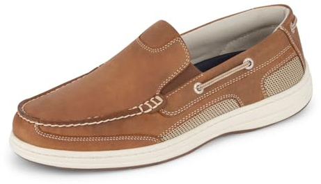 Dockers Men's Tiller Boat Shoe, Dark Tan, 12 W US