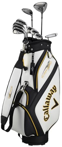 Callaway BGDE Golf Warbird Komplettset für Herren, Stahl/Graphit, Stiff (10 Schläger + Tasche)